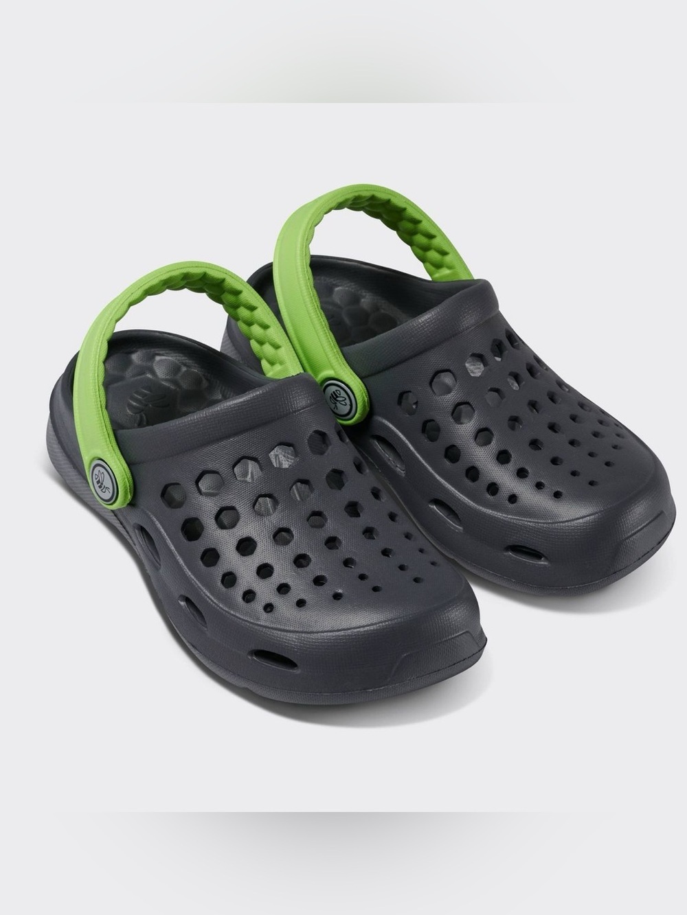 Joybees Toddler Harper Sandals - Lime Green/Charcoal Gray